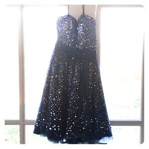 Sequin Prussian Blue Alfredo Angelo Dress